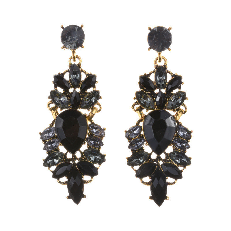 Boucles d'oreilles longues géométriques Zinika
