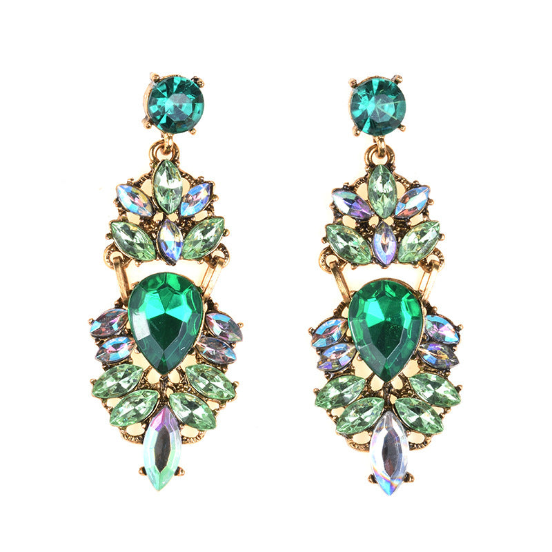 Boucles d'oreilles longues géométriques Zinika