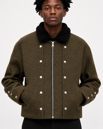 Manteau court en fourrure Marielle