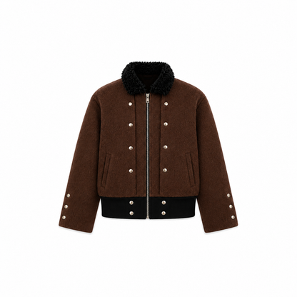 Manteau court en fourrure Marielle