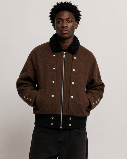 Manteau court en fourrure Marielle