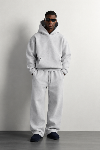 Uche French Terry Loose-Fit Jogger Tracksuit Set