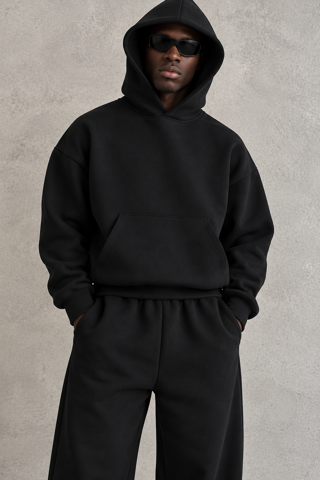 Uche French Terry Loose-Fit Jogger Tracksuit Set