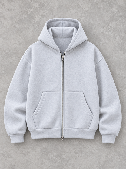 Lanre Heavyweight Zip-Up Hoodie Tracksuit Set