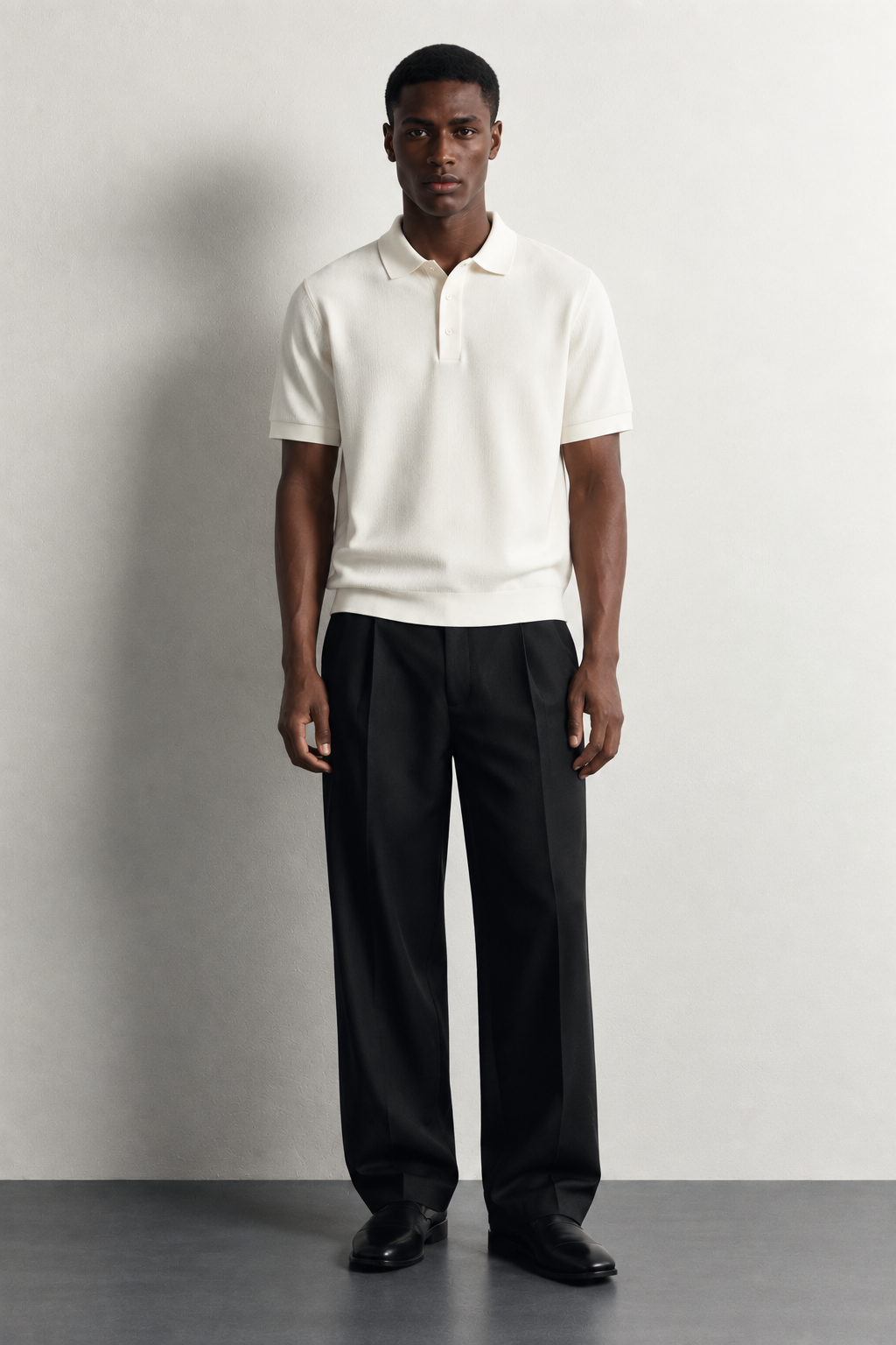 Kweku Viscose-Blend Business Casual Polo