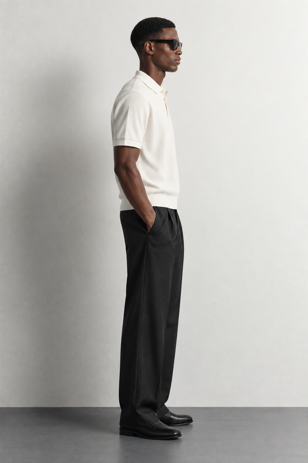 Kweku Viscose-Blend Business Casual Polo