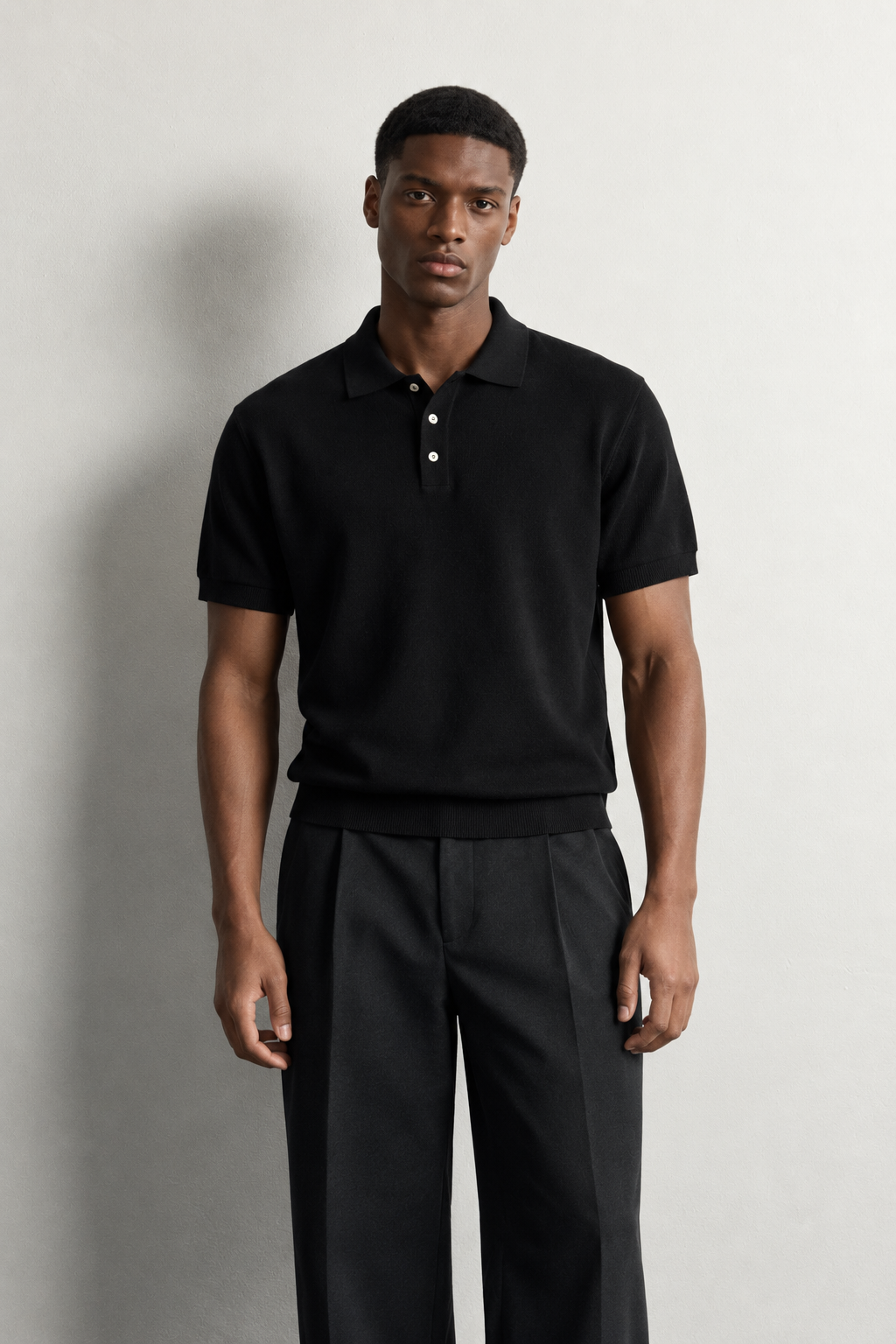 Kweku Viscose-Blend Business Casual Polo