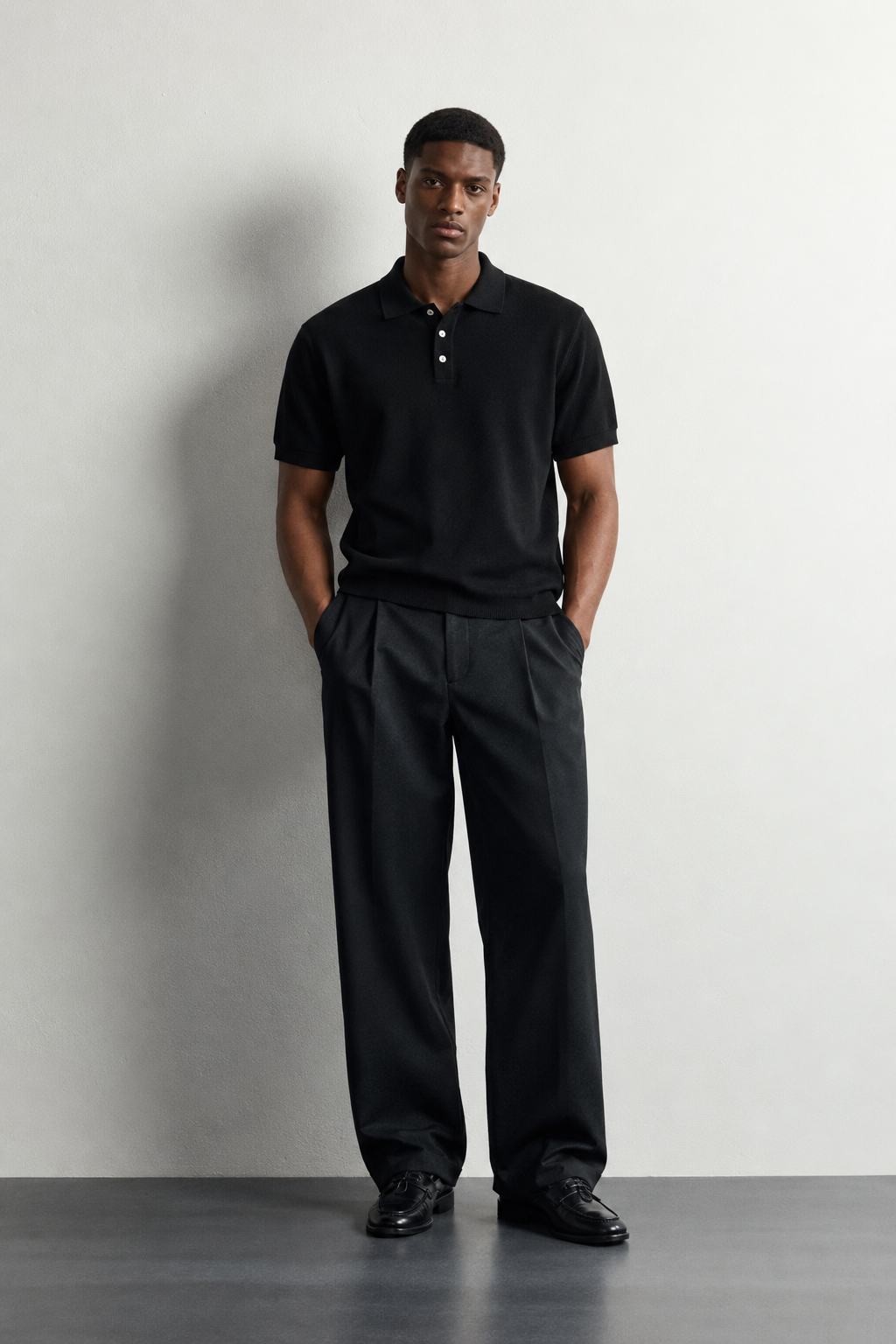 Kweku Viscose-Blend Business Casual Polo