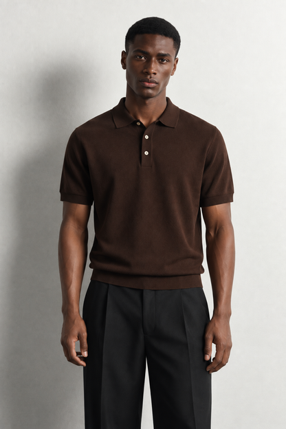 Kweku Viscose-Blend Business Casual Polo