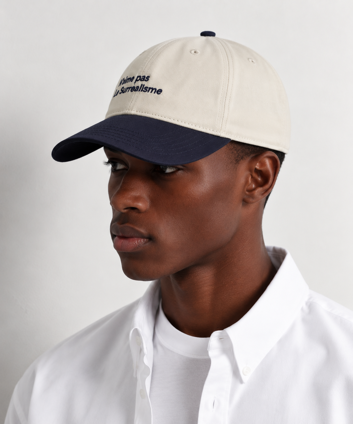 Obinna Retro Color-Block Embroidered Cap