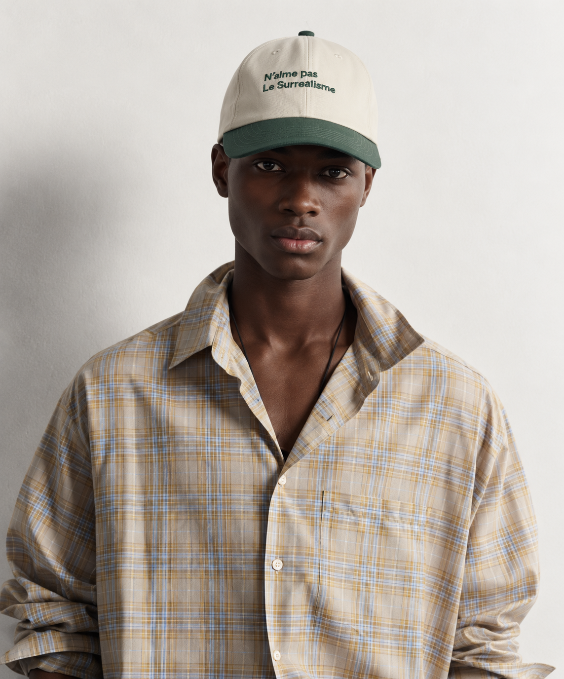 Obinna Retro Color-Block Embroidered Cap