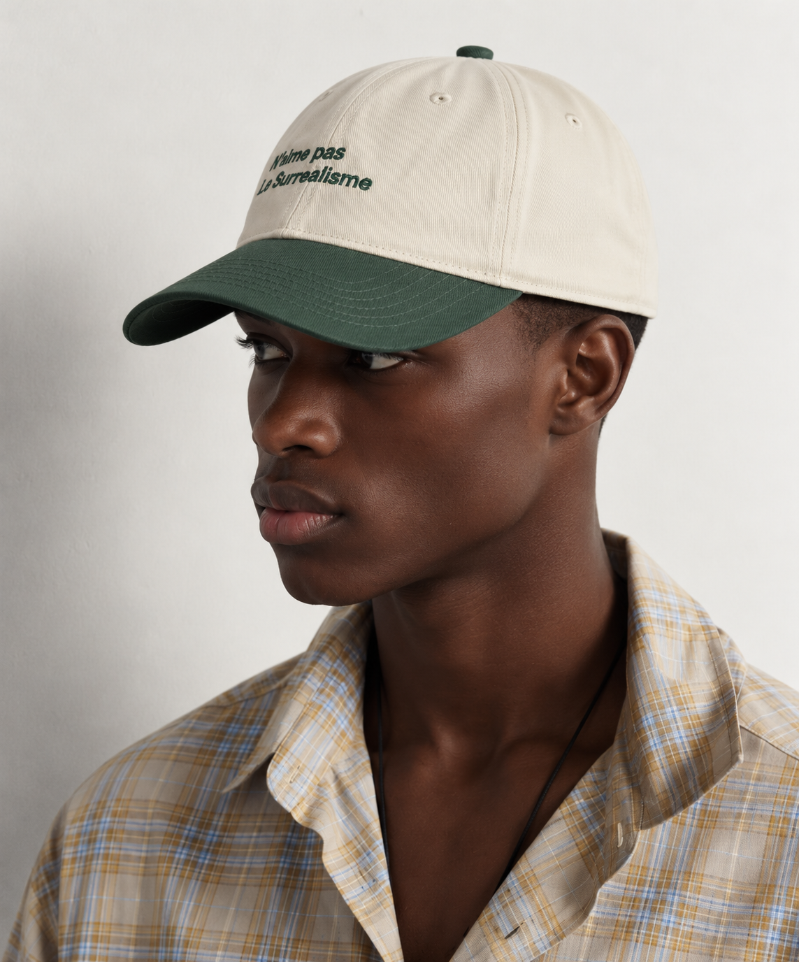 Obinna Retro Color-Block Embroidered Cap