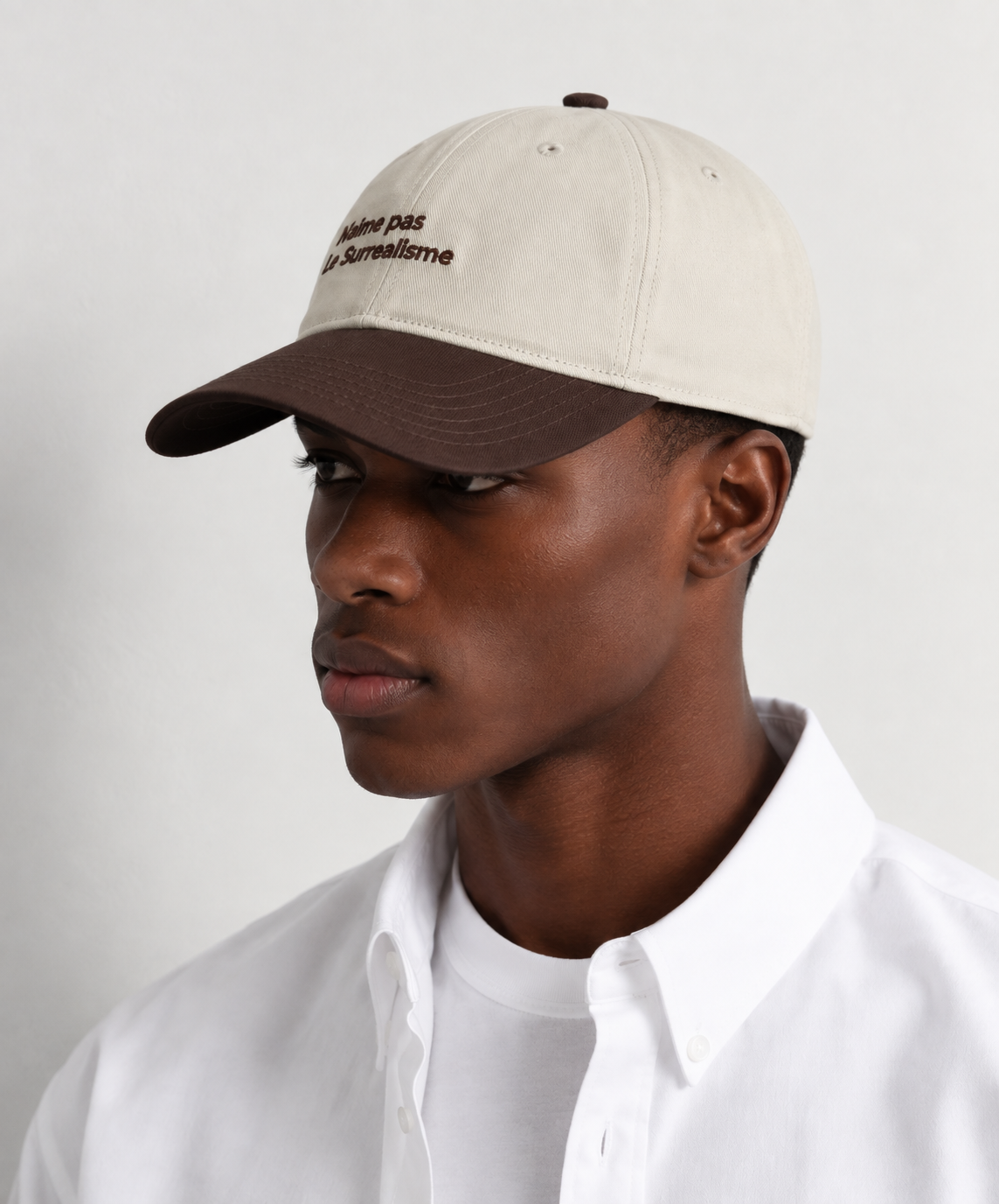 Obinna Retro Color-Block Embroidered Cap