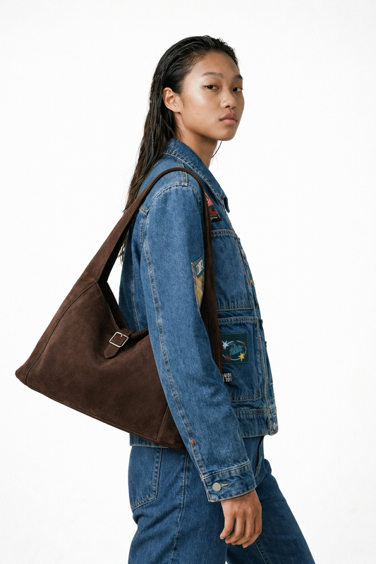 Abeni Suede Luxe Shoulder Bag