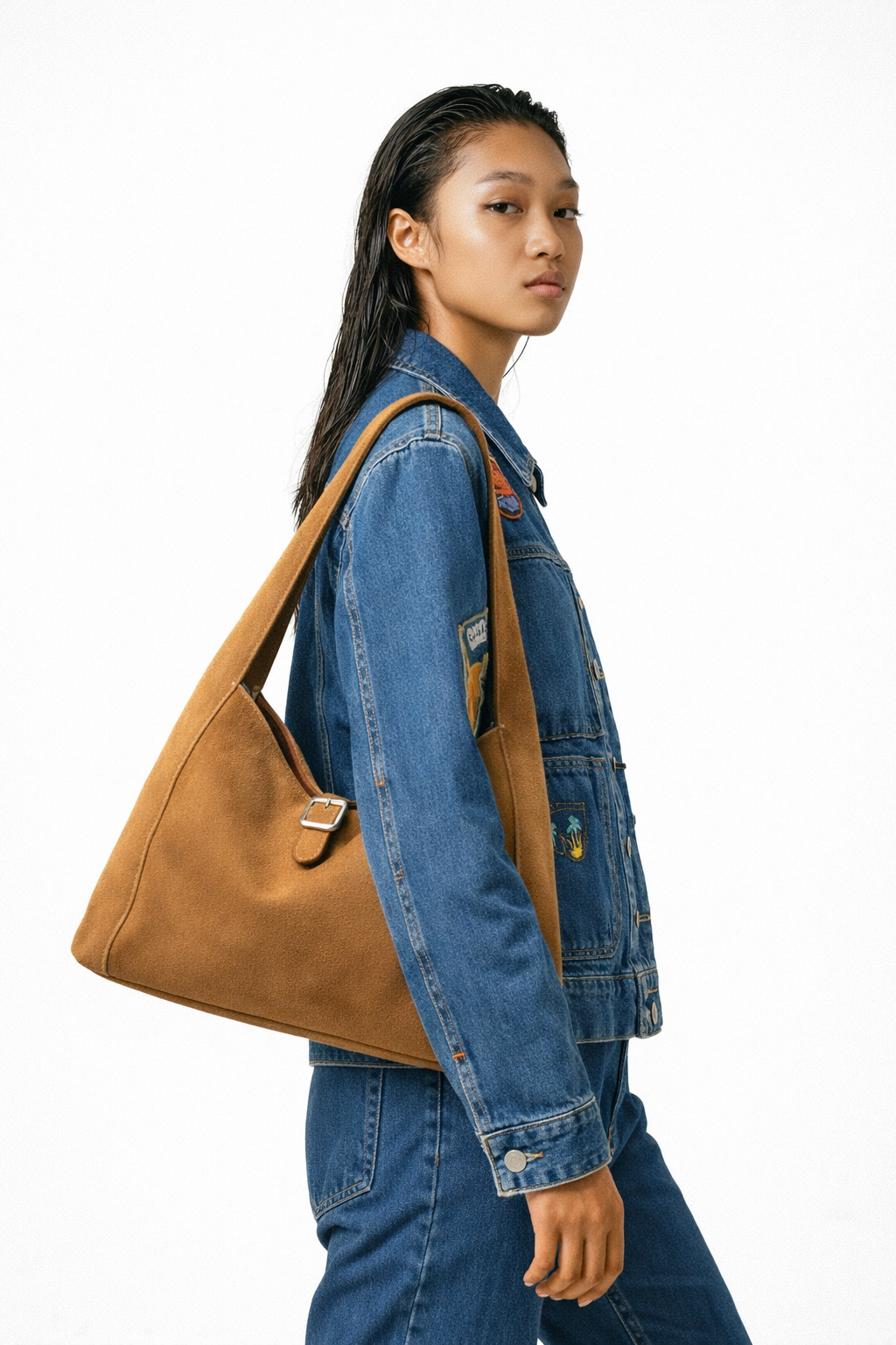 Abeni Suede Luxe Shoulder Bag