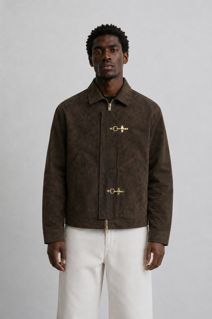 Nnamdi Leather Statement Jacket