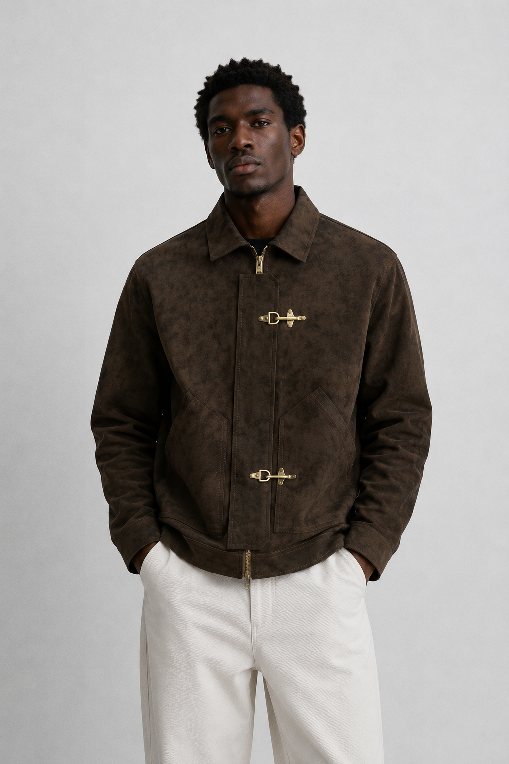 Nnamdi Leather Statement Jacket