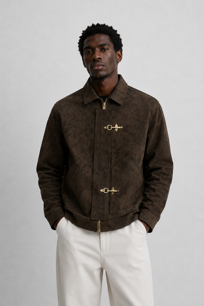 Nnamdi Leather Statement Jacket