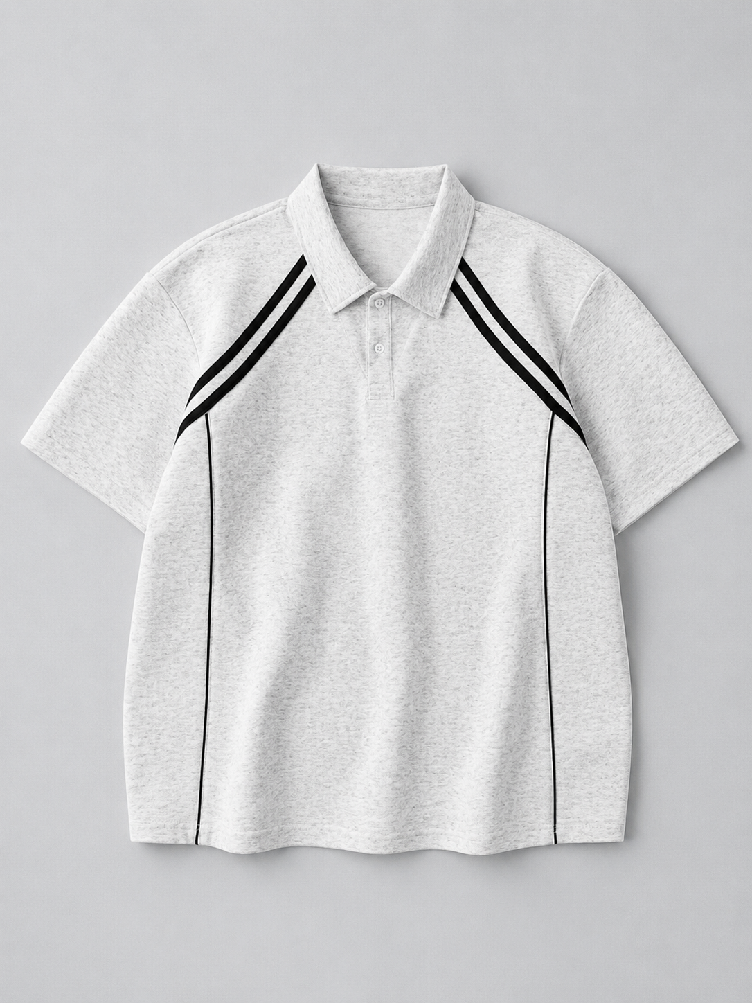 Rotimi Color-Block Straight-Shoulder Minimalist Polo