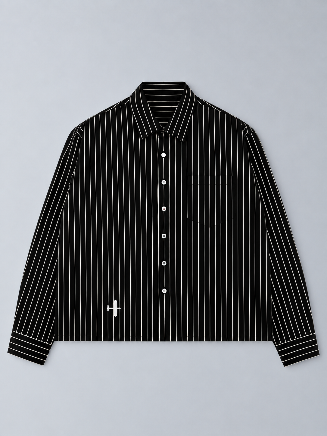 Kelechi Striped Cotton Button-Down Business Shirt