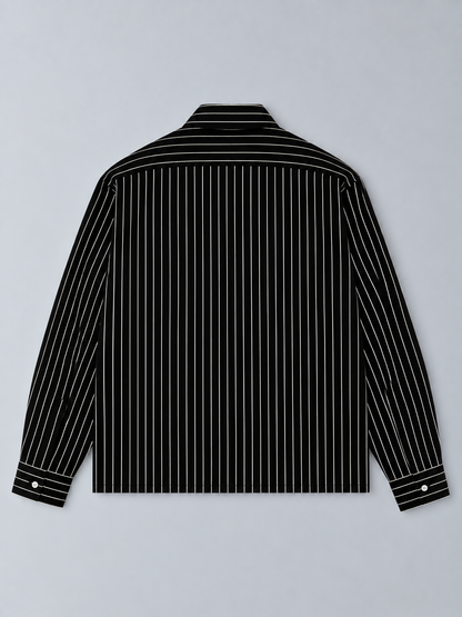 Kelechi Striped Cotton Button-Down Business Shirt