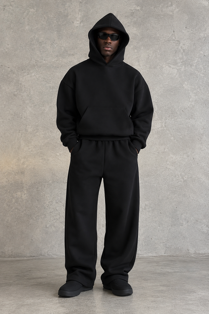 Uche French Terry Loose-Fit Jogger Tracksuit Set