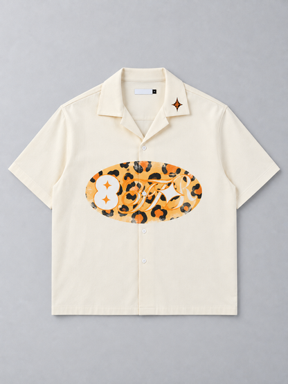 Pita Cuban-Collar Cotton Streetwear Shirt