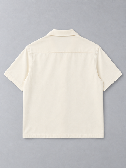 Pita Cuban-Collar Cotton Streetwear Shirt