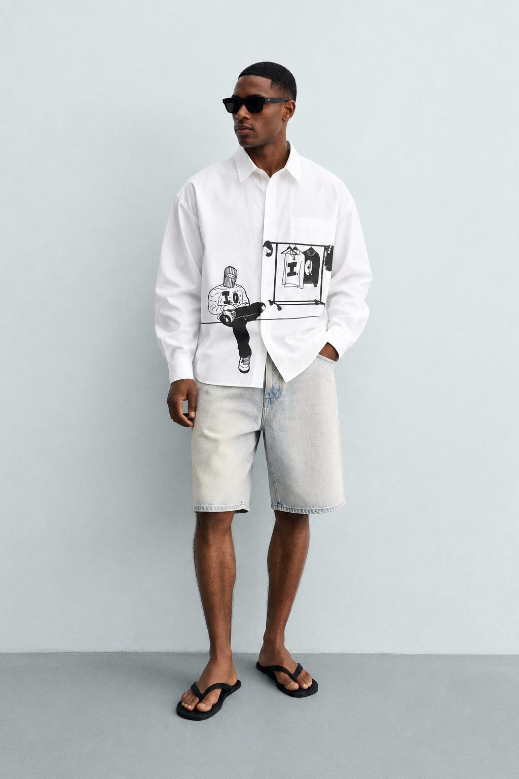 Gbenga Clean-Cut Long-Sleeve Essential Shirt