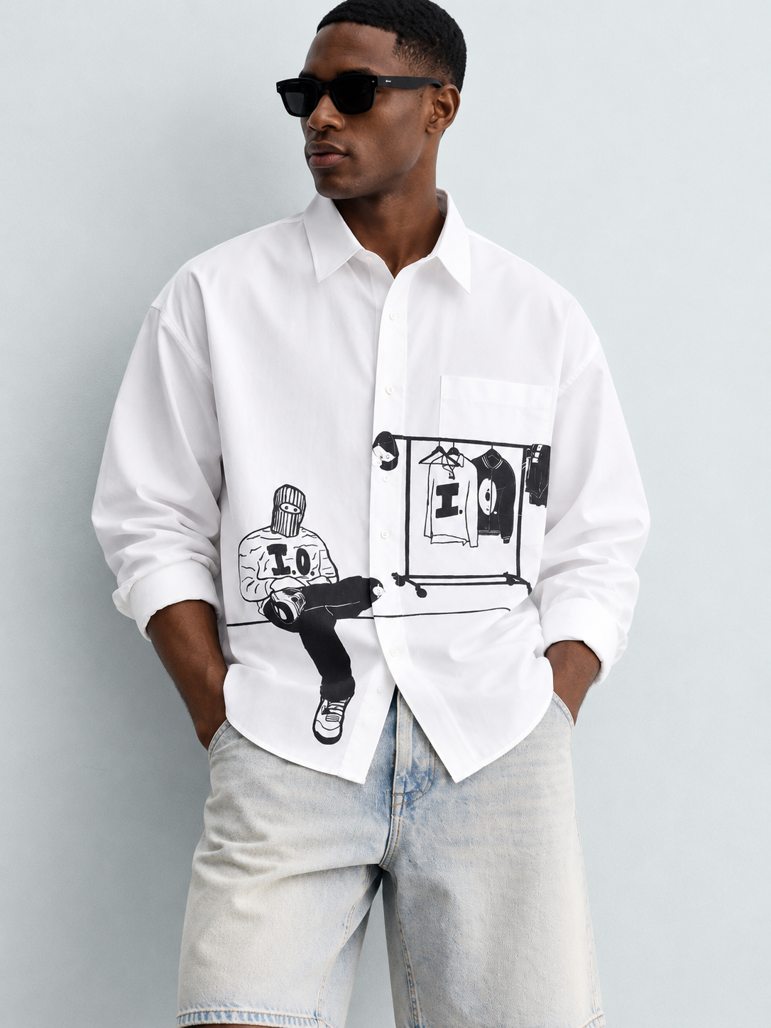 Gbenga Clean-Cut Long-Sleeve Essential Shirt