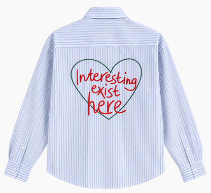 Yaw Vintage Striped Loose-Fit Long-Sleeve Shirt