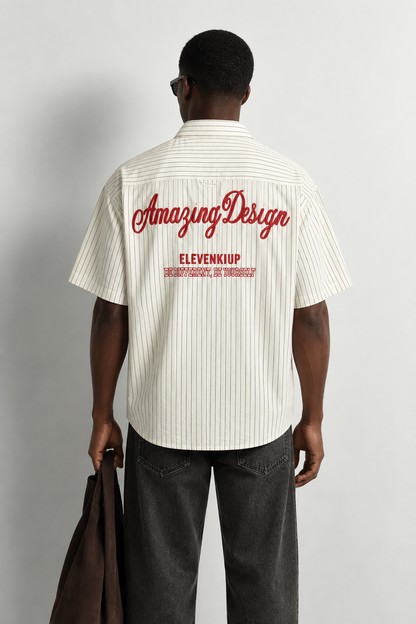 Olu Boxy Oversized Cotton Poplin Shirt