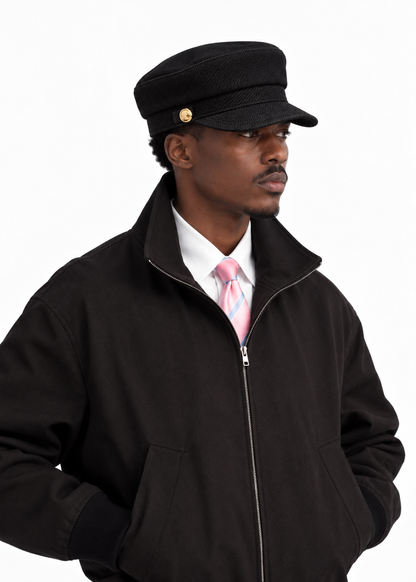 Soji Canvas 3D-Embroidered Adjustable Beret