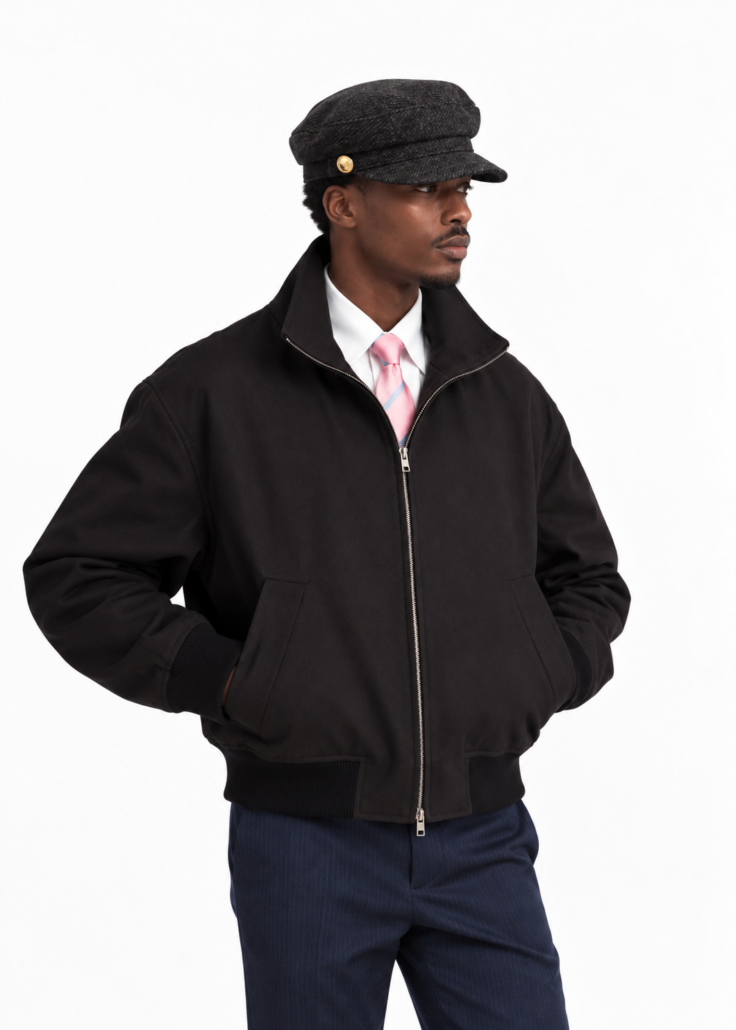 Soji Canvas 3D-Embroidered Adjustable Beret