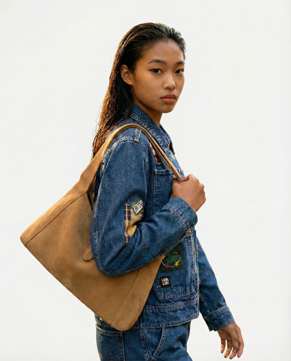 Abeni Suede Luxe Shoulder Bag