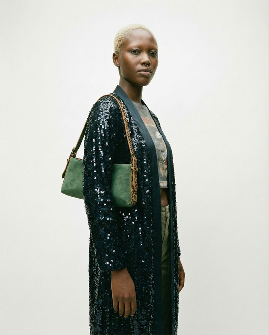 Ayanda Vintage Floral Baguette Bag