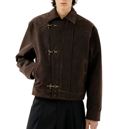 Moagi Leather Statement Jacket