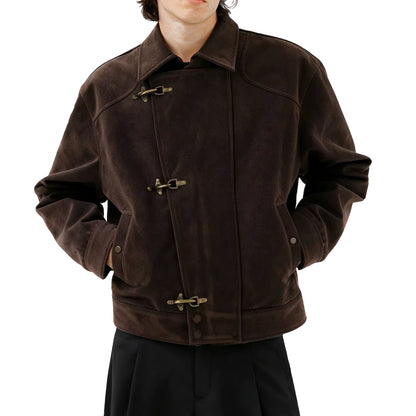 Moagi Leather Statement Jacket