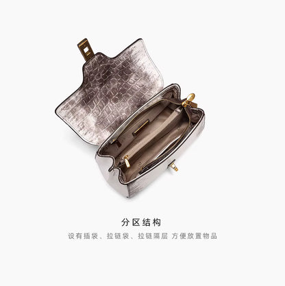 Makena Crocodile Luxe Handbag