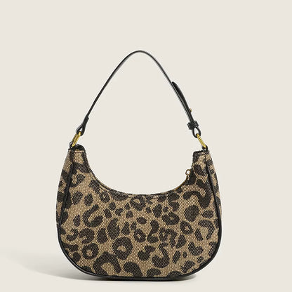 Zarina Leopard Texture Shoulder Bag