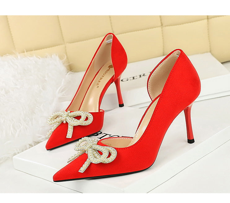 Makena Rhinestone Pearl Pumps