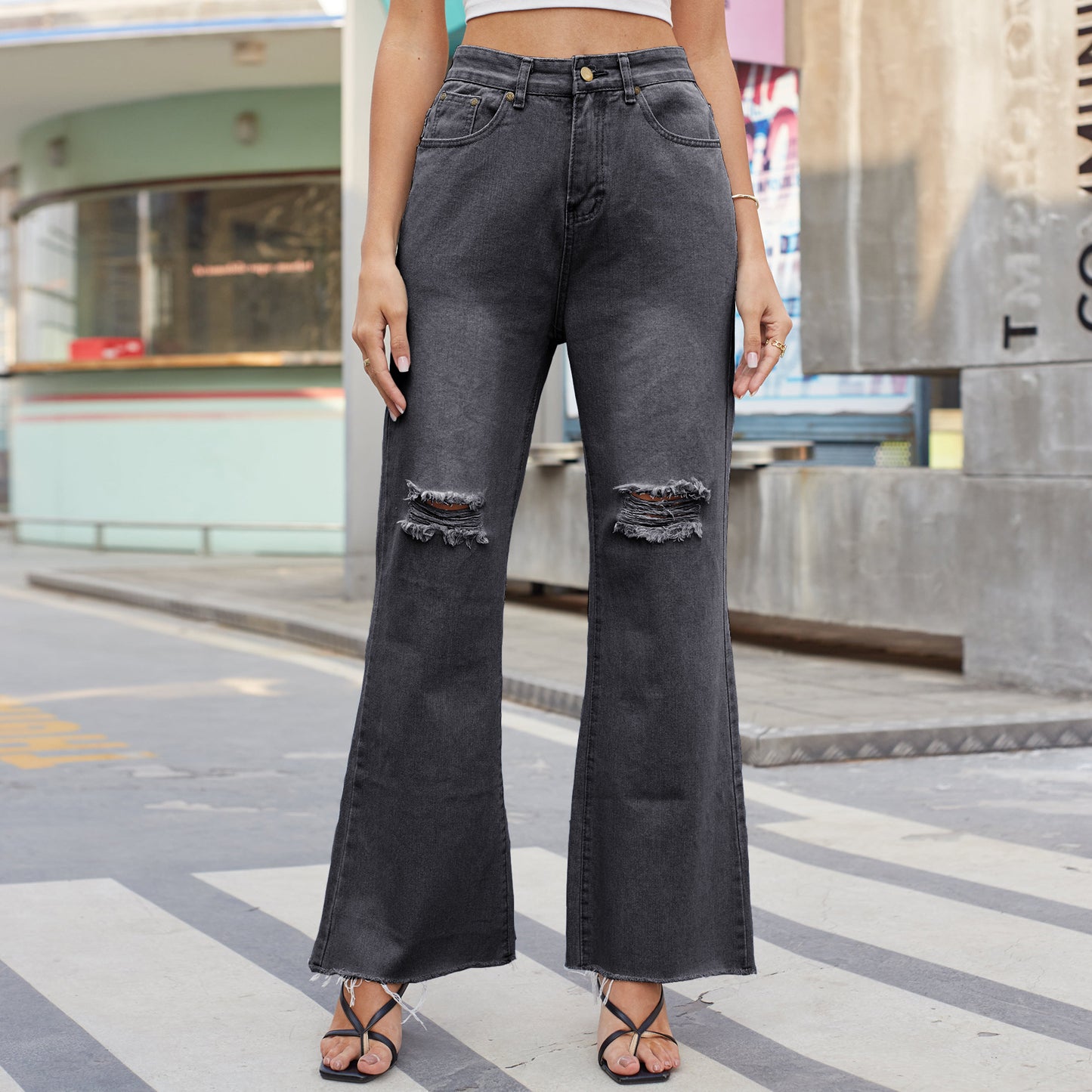 Pantalon en denim urbain Nia