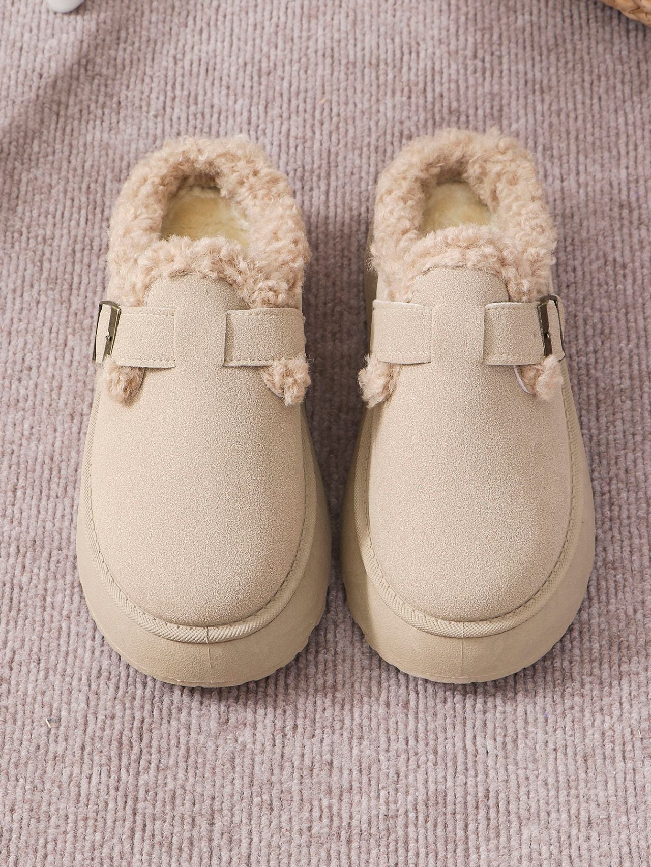 Zahara Frost Plush Slippers