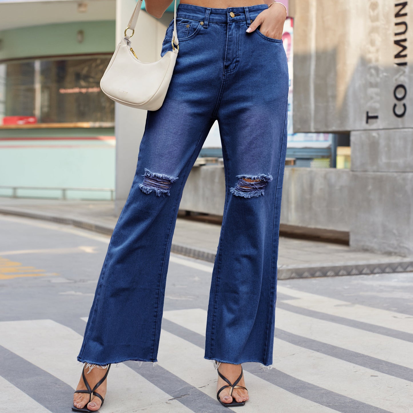Pantalon en denim urbain Nia
