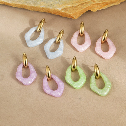 Nyali Macaron Resin Earrings