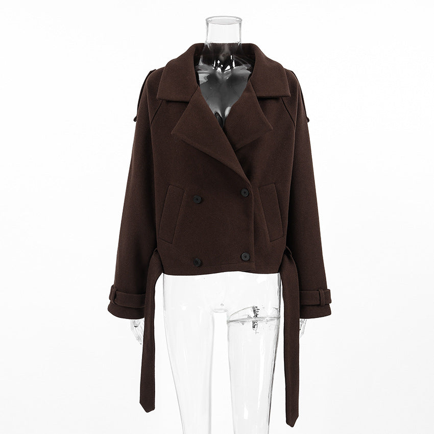 Sihana Double-Breasted Wool Coat