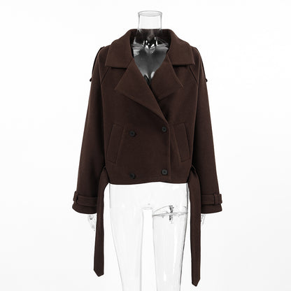 Sihana Double-Breasted Wool Coat