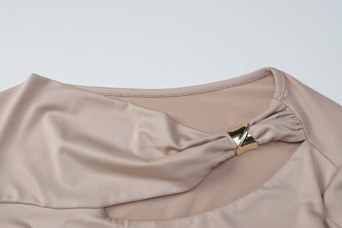 Robe Elara plissée luxe