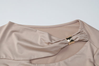 Robe Elara plissée luxe