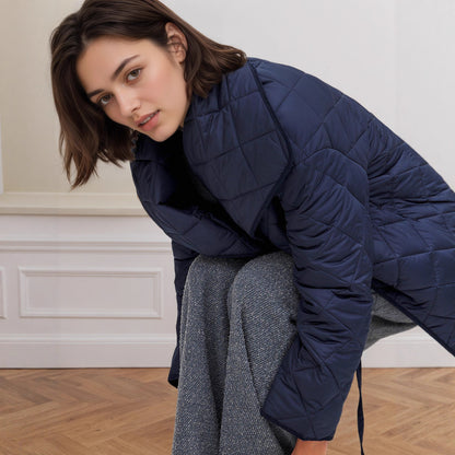Manteau matelassé en coton Imara Saphir
